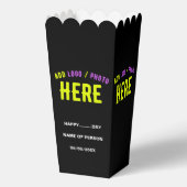 STIJLVOLLE MODERNE CUSTOM ZWART GEVERIFIEERD MERK  BEDANKDOOSJES (Achterkant)