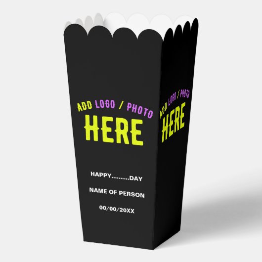 STIJLVOLLE MODERNE CUSTOM ZWART GEVERIFIEERD MERK  BEDANKDOOSJES (Voorkant)