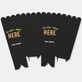 STIJLVOLLE MODERNE CUSTOM ZWART GEVERIFIEERD MERK BEDANKDOOSJES (Ongevouwen)