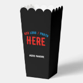 STIJLVOLLE MODERNE CUSTOM ZWART GEVERIFIEERD MERK  BEDANKDOOSJES (Achterkant)
