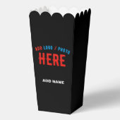 STIJLVOLLE MODERNE CUSTOM ZWART GEVERIFIEERD MERK  BEDANKDOOSJES (Voorkant)