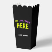 STIJLVOLLE MODERNE CUSTOM ZWART GEVERIFIEERD MERK  BEDANKDOOSJES (Voorkant)