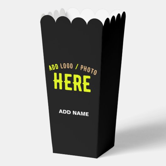 STIJLVOLLE MODERNE CUSTOM ZWART GEVERIFIEERD MERK  BEDANKDOOSJES (Voorkant)
