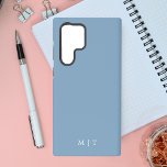 Stijlvolle moderne eenvoudige pastel blauw samsung galaxy hoesje<br><div class="desc">Stijlvol Modern Eenvoudig Pastel Blue Samsung Galaxy S22 Ultra Hoesje</div>