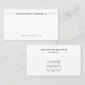Stijlvolle, moderne, eenvoudige professionele mini visitekaartje (Voorkant / Achterkant)