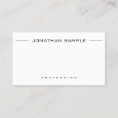 Stijlvolle, moderne, eenvoudige professionele mini visitekaartje (Voorkant)