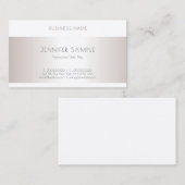 Stijlvolle Moderne Eenvoudige Professionele Minima Visitekaartje (Voorkant / Achterkant)