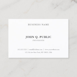 Stijlvolle, moderne, eenvoudige professionele stan visitekaartje