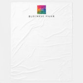 Stijlvolle moderne eenvoudige Sjabloon uw Logo hie Fleece Deken (Voorkant)