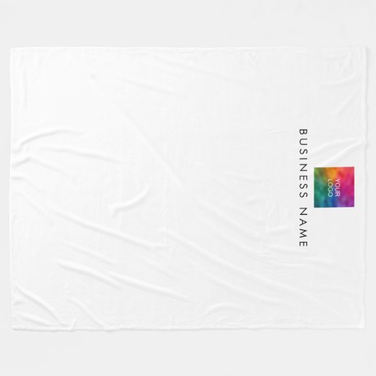 Stijlvolle moderne eenvoudige Sjabloon uw Logo hie Fleece Deken (Voorkant (Horizontaal))