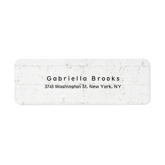 Stijlvolle moderne effen elegante lichtgrijze muur etiket (Voorkant)