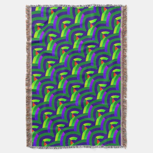 stijlvolle moderne elegante chevrons deken (Voorkant Verticaal)