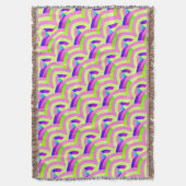 stijlvolle moderne elegante chevrons deken (Voorkant Verticaal)