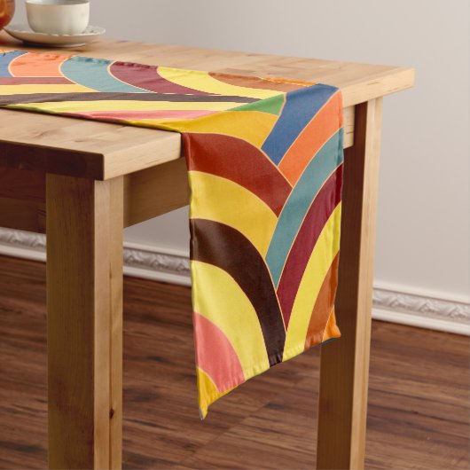 stijlvolle moderne elegante chevrons korte tafelloper (Voorbeeld)