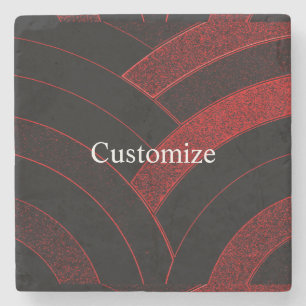 stijlvolle moderne elegante chevrons stenen onderzetter