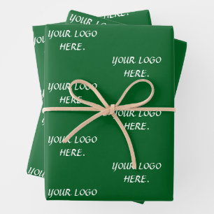 STIJLVOLLE MODERNE ELEGANTE CUSTOM NAAM FOREST GRE INPAKPAPIER VEL