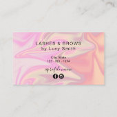 Stijlvolle, moderne elegante holografische Flash-e Visitekaartje (Achterkant)