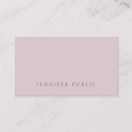 Stijlvolle, moderne, elegante kleurenweergave visitekaartje (Voorkant)