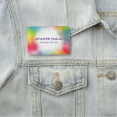 Stijlvolle moderne elegante kleurrijke Sjabloon re Naamplaatje (In situ)