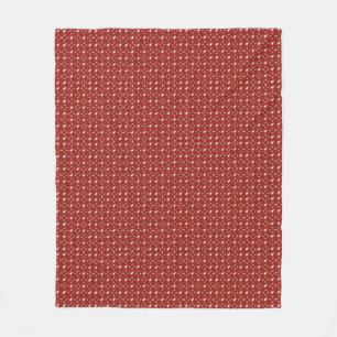 Stijlvolle moderne elegante vrolijke kerst rode kl fleece deken