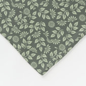 Stijlvolle moderne elegante vrolijke kerstbladbed fleece deken (Hoek)