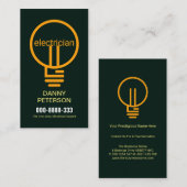 Stijlvolle moderne elektronische bulkgloeidraad visitekaartje (Voorkant / Achterkant)