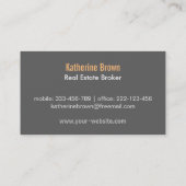 Stijlvolle, moderne en zeer belangrijke Visitekaar Visitekaartje (Achterkant)