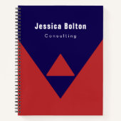 Stijlvolle, moderne executive notitieboek (Voorkant)