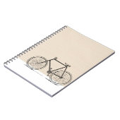 Stijlvolle, moderne fietslijn kunsttekening notitieboek (Linkerzijde)