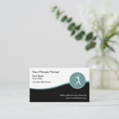 Stijlvolle moderne fitness en revalidatie visitekaartje (Staand voorkant)