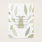 Stijlvolle moderne Foliage Dress Print Kaart (Achterkant)