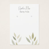 Stijlvolle moderne Foliage Dress Print Kaart (Voorkant)