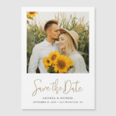 Stijlvolle Moderne Foto Save the Sate Magnet (Voorkant)