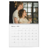 Stijlvolle, moderne fotokalender kalender (Feb 2027)