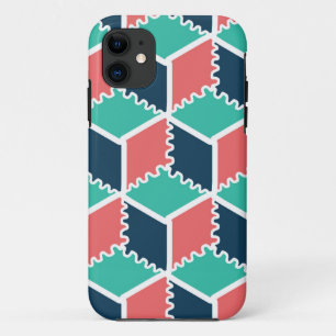 Stijlvolle moderne geometrische kleur kubus Case-Mate iPhone case