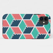 Stijlvolle moderne geometrische kleur kubus Case-Mate iPhone case (Achterkant (horizontaal))