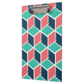 Stijlvolle moderne geometrische kleur kubus klembord (Links)