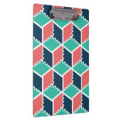 Stijlvolle moderne geometrische kleur kubus klembord (Rechts)