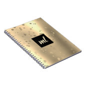 Stijlvolle moderne gouden stippen notitieboek (Rechterzijde)