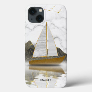 Stijlvolle, moderne goudkleurige jacht Case-Mate iPhone case