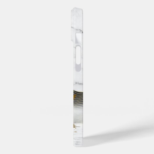 Stijlvolle, moderne goudkleurige jacht Case-Mate iPhone case (Achterkant / Links)