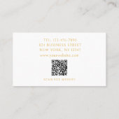 Stijlvolle moderne grafische QR-code voor script Visitekaartje (Achterkant)