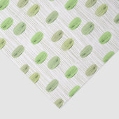 Stijlvolle moderne groene macarons banketbakkerij tissuepapier (Detail)