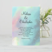 Stijlvolle moderne groene nebula Waterverf Abstrac Kaart (Staand voorkant)