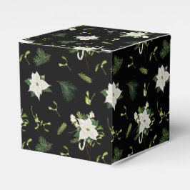 Stijlvolle Moderne Groene Witte Bloemrijke Klassie Bedankdoosjes