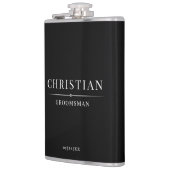 Stijlvolle Moderne Groomsmen Gifts Eenvoudig Elega Heupfles (Links)