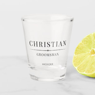 Stijlvolle Moderne Groomsmen Gifts Eenvoudig Elega Shot Glas