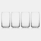 Stijlvolle Moderne Groomsmen Gifts Monogram Beste  Blikvorm Glas (Rechts)