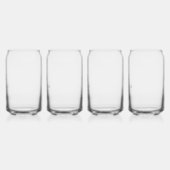 Stijlvolle Moderne Groomsmen Gifts Monogram Beste  Blikvorm Glas (Links)