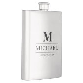 Stijlvolle Moderne Groomsmen Gifts Monogram Beste Flacon (Rechts)